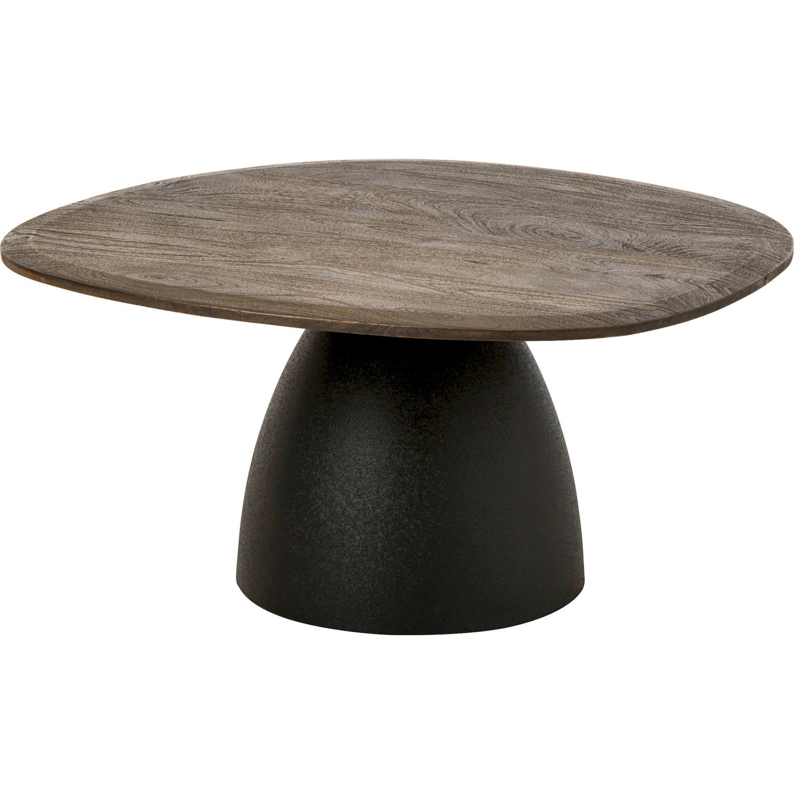 Table basse ronde en bois de manguier, RECOLLECTION