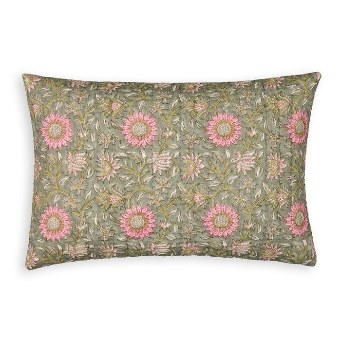 Image 0 Housse de coussin coton block print, Casaluce LA REDOUTE INTERIEURS Housse de coussin coton block print, Casaluce LA REDOUTE INTERIEURS image 0