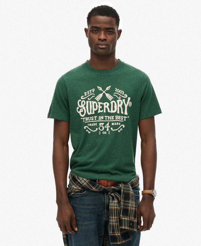 T-shirt floqué décontracté Outdoor, SUPERDRY