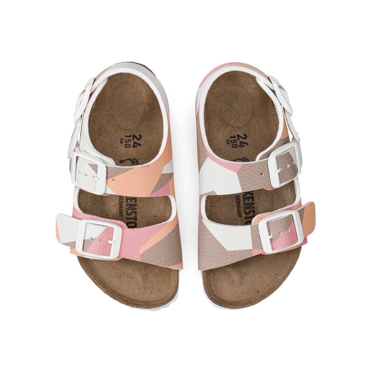 Sandales milano kids rose orange Birkenstock La Redoute