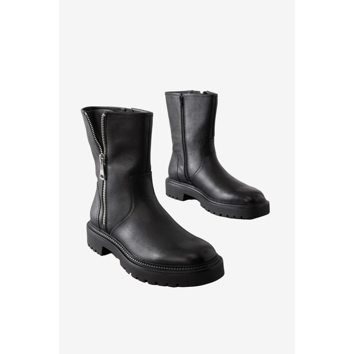 Bottines de motard zippées, NEXT
