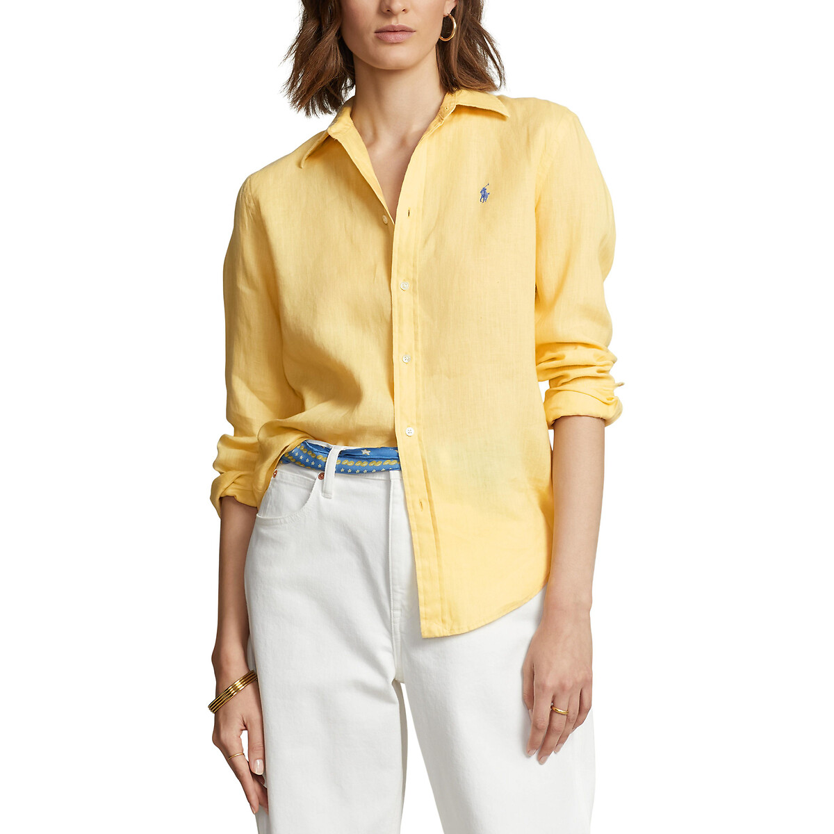 Linen long sleeve shirt , yellow, Polo Ralph Lauren | La Redoute