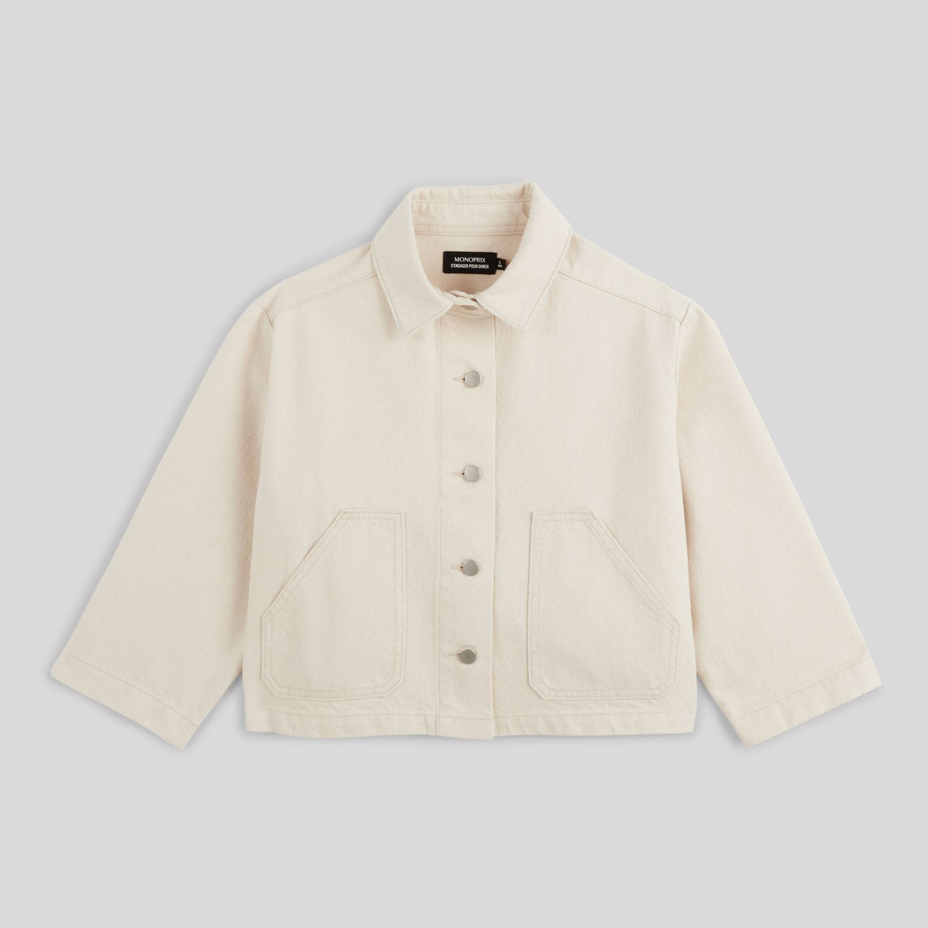 Veste en coton twill BIO, MONOPRIX