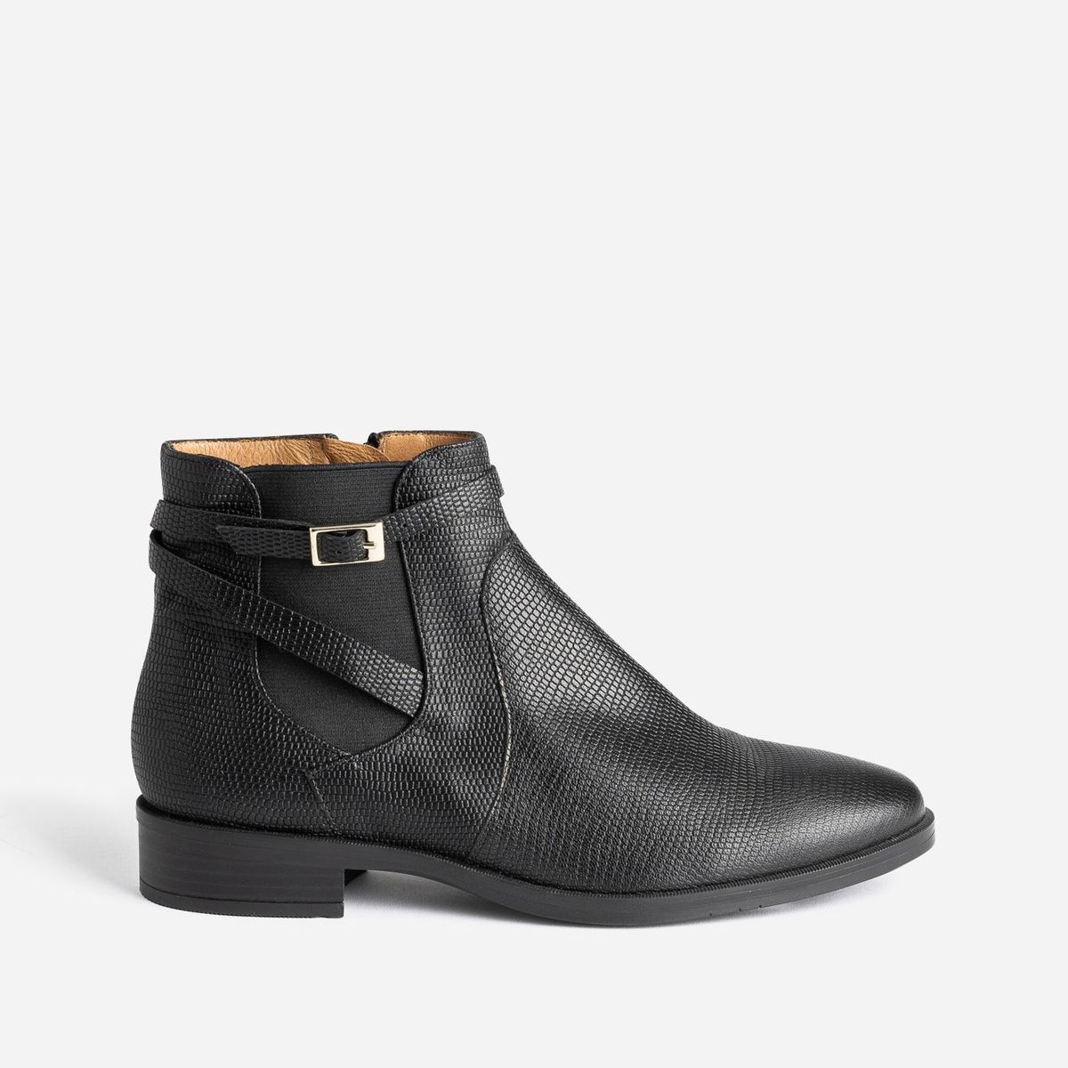 Bottines serpent on sale noir