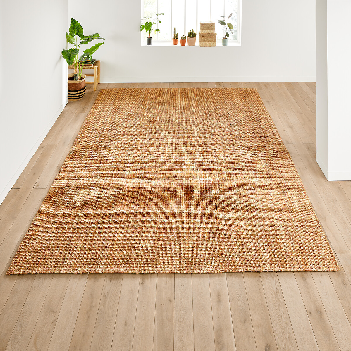 LA REDOUTE INTERIEURS Vierkant vloerkleed in jute, Aftas