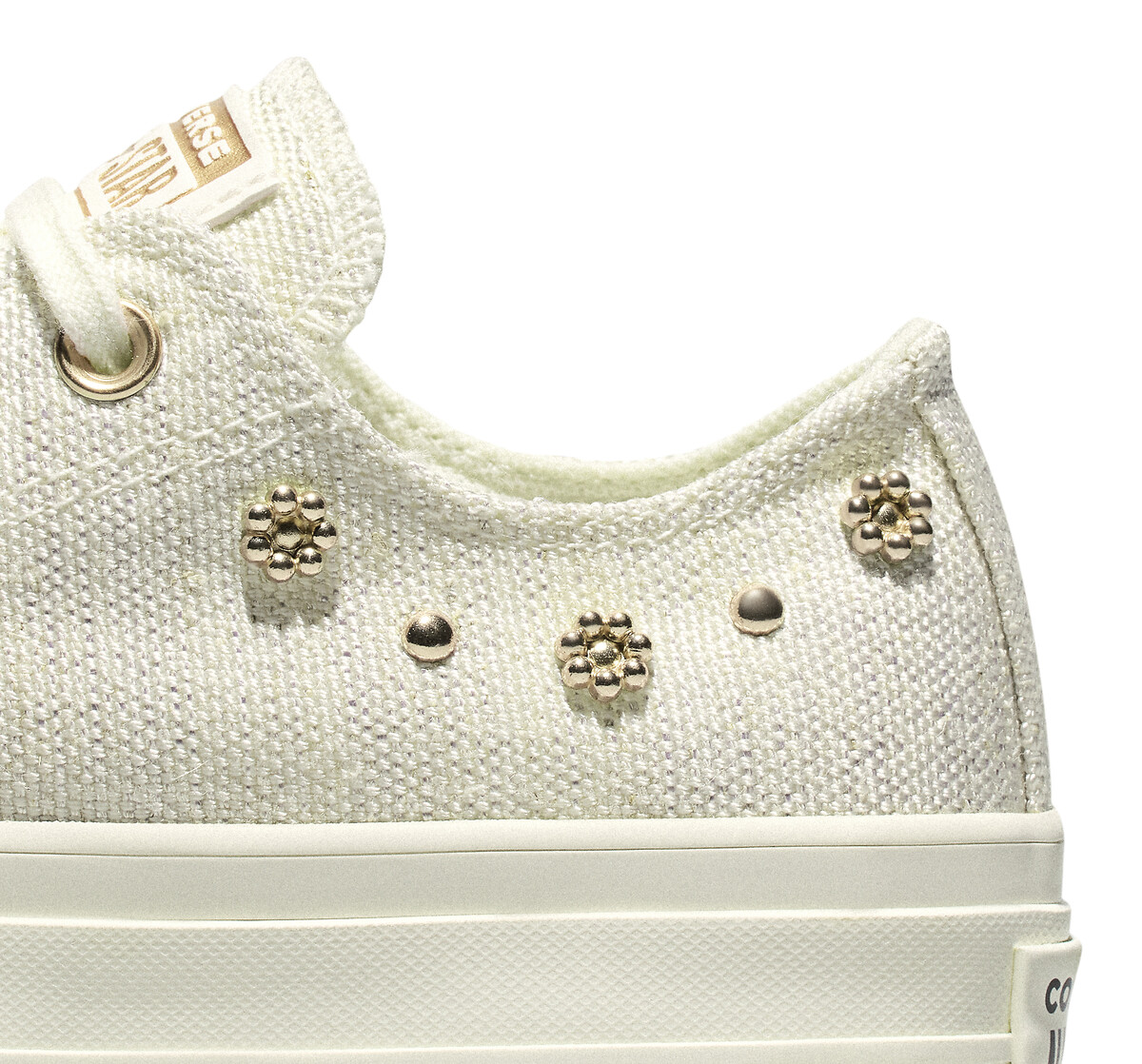 Converse Zapatillas CHUCK TAYLOR ALL STAR LIFT OX SHINY HEATHERED CANVAS STUDS — photo 5
