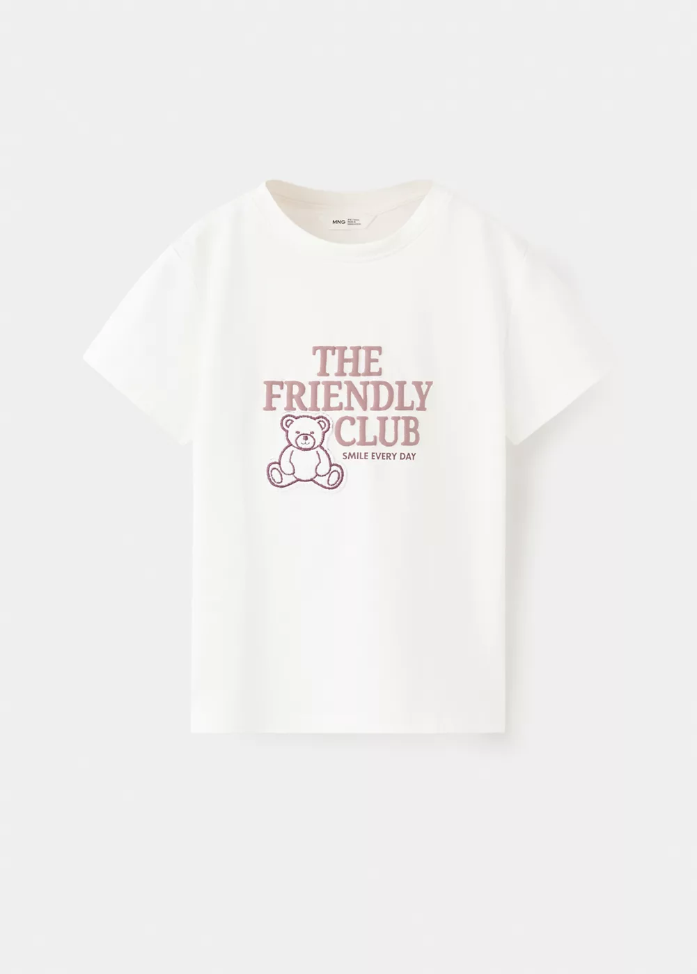 T-shirt coton détail imprimé, MANGO KIDS