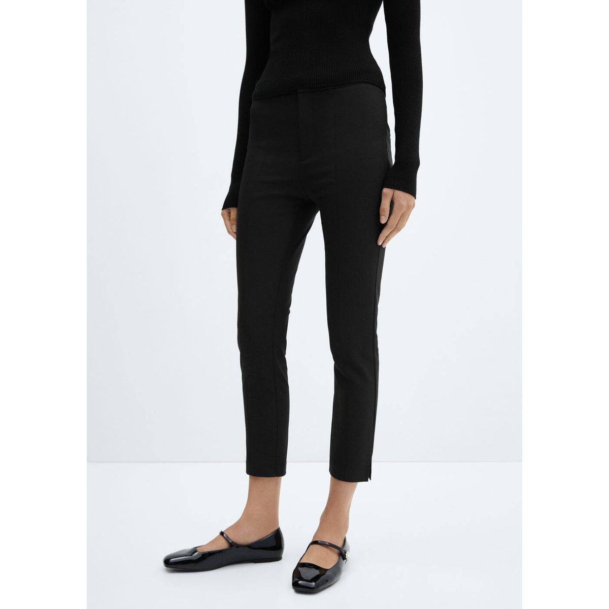 Mango pantalon noir hot sale