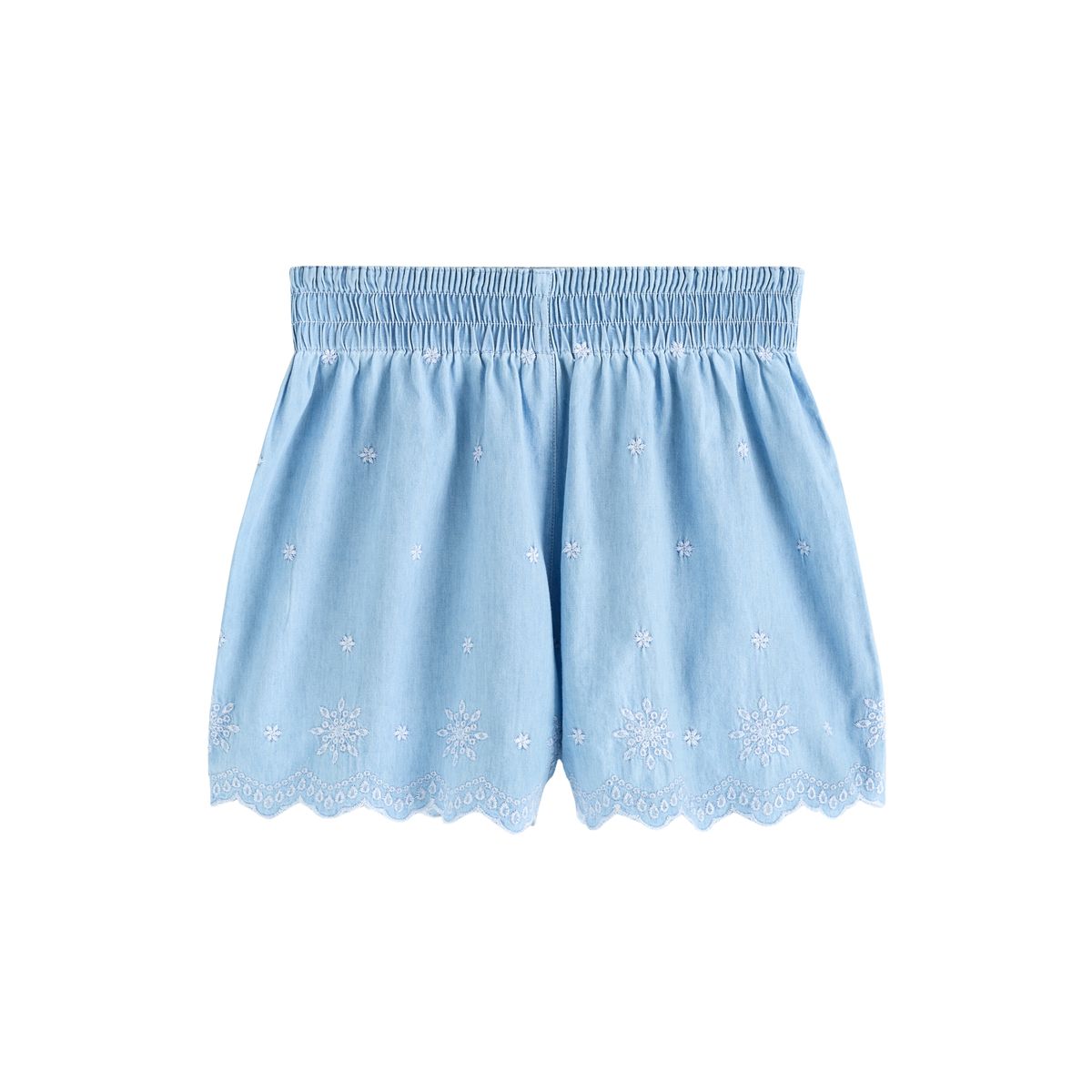 Short à enfiler en denim brodé, NEXT