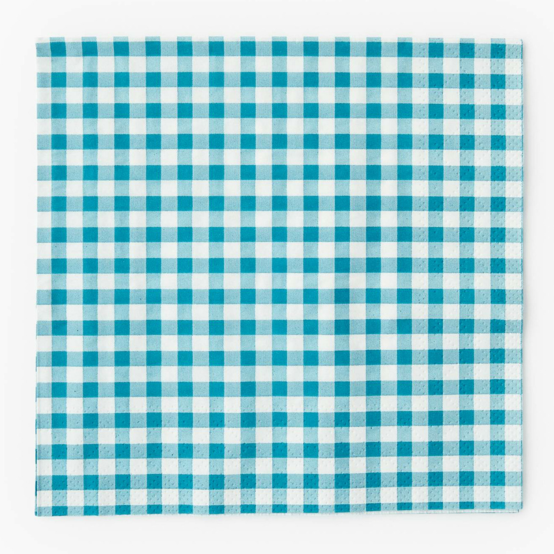 20 serviettes de 33x33cm, imprimé vichy, MONOPRIX