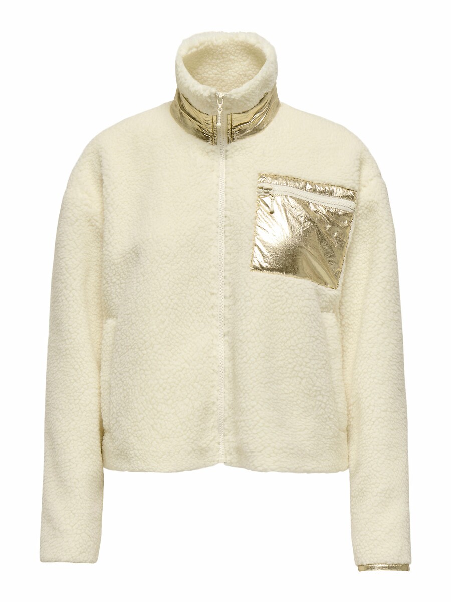 Sherpa Short Coat, ONLY