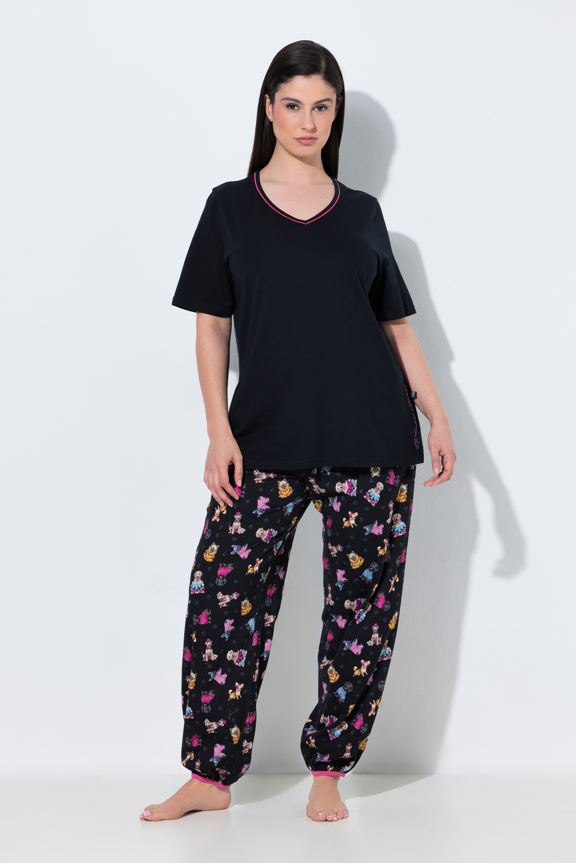 Pyjama avec broderie, ULLA POPKEN