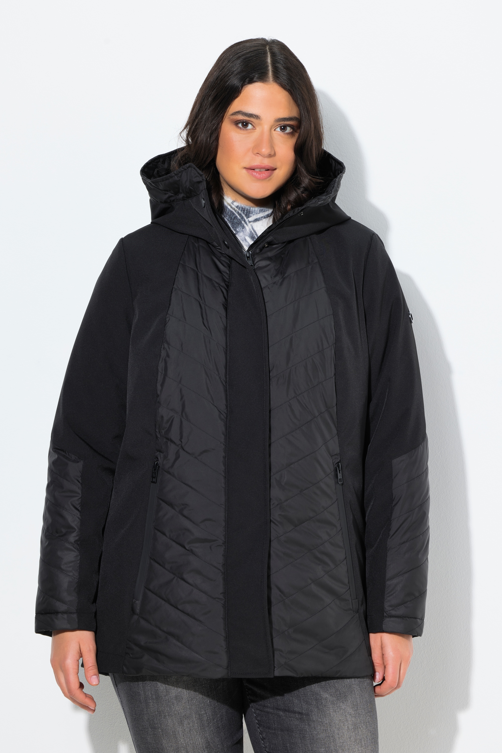 Veste matelassée Softshell à capuche, ULLA POPKEN