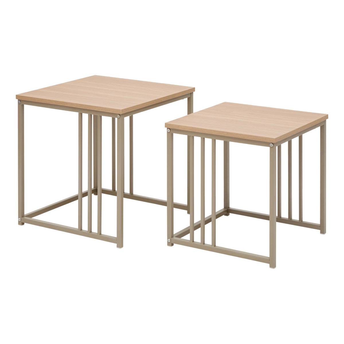 Lot de 2 tables gigognes carrées DUNA, 5FIVE SIMPLY SMART
