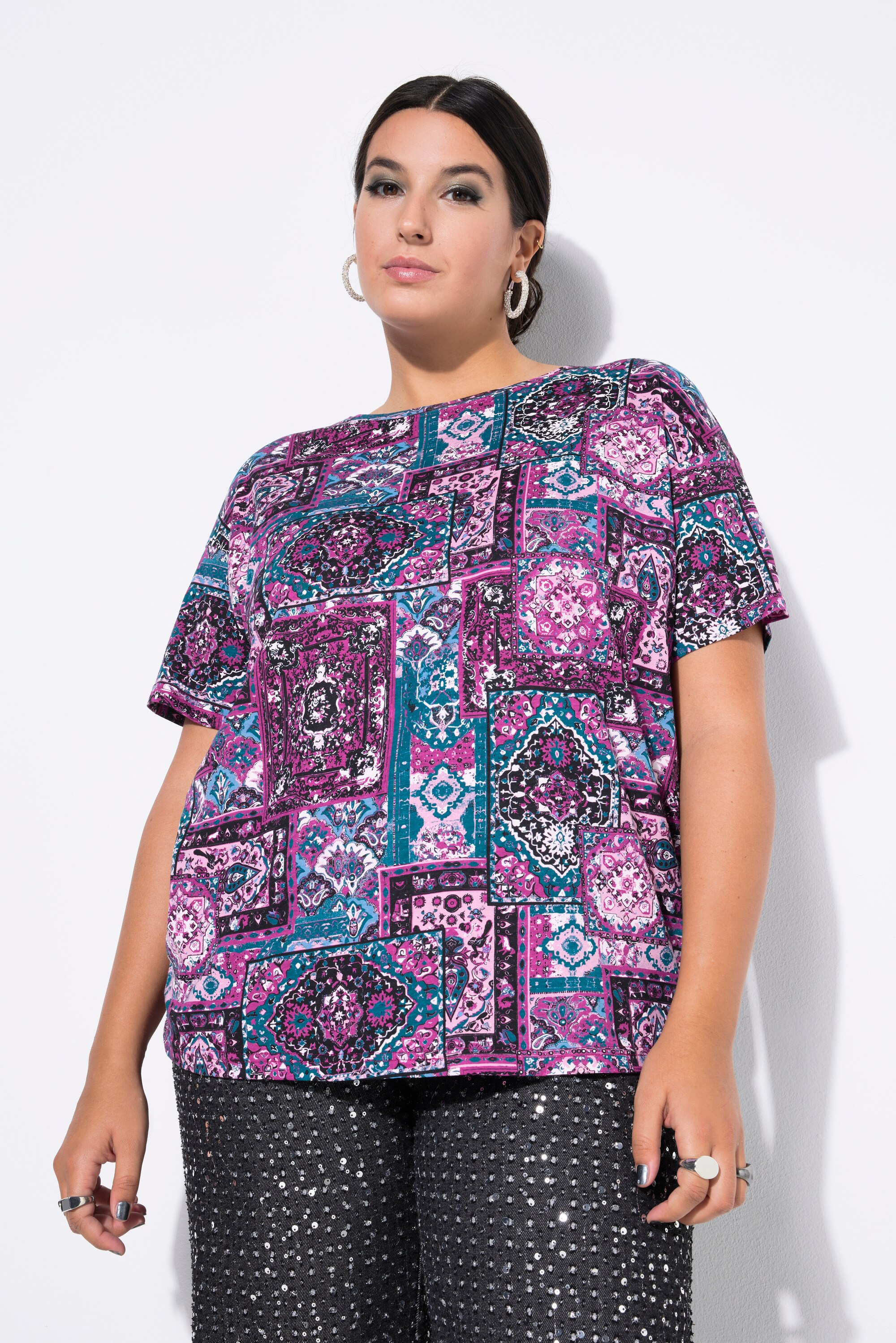 T-shirt oversize, imprimé à fleurs, STUDIO UNTOLD