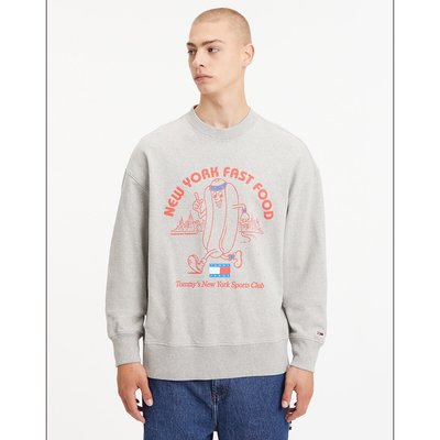 Cotton Relaxed Fit Sweatshirt with Logo Print TOMMY JEANS