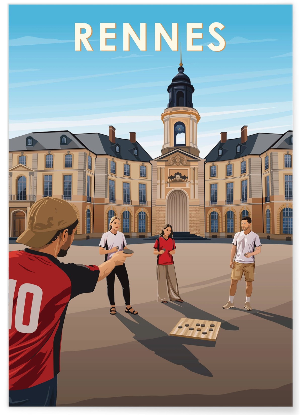 Affiche ville Rennes 4 Hôtel de ville, L'AFFICHERIE