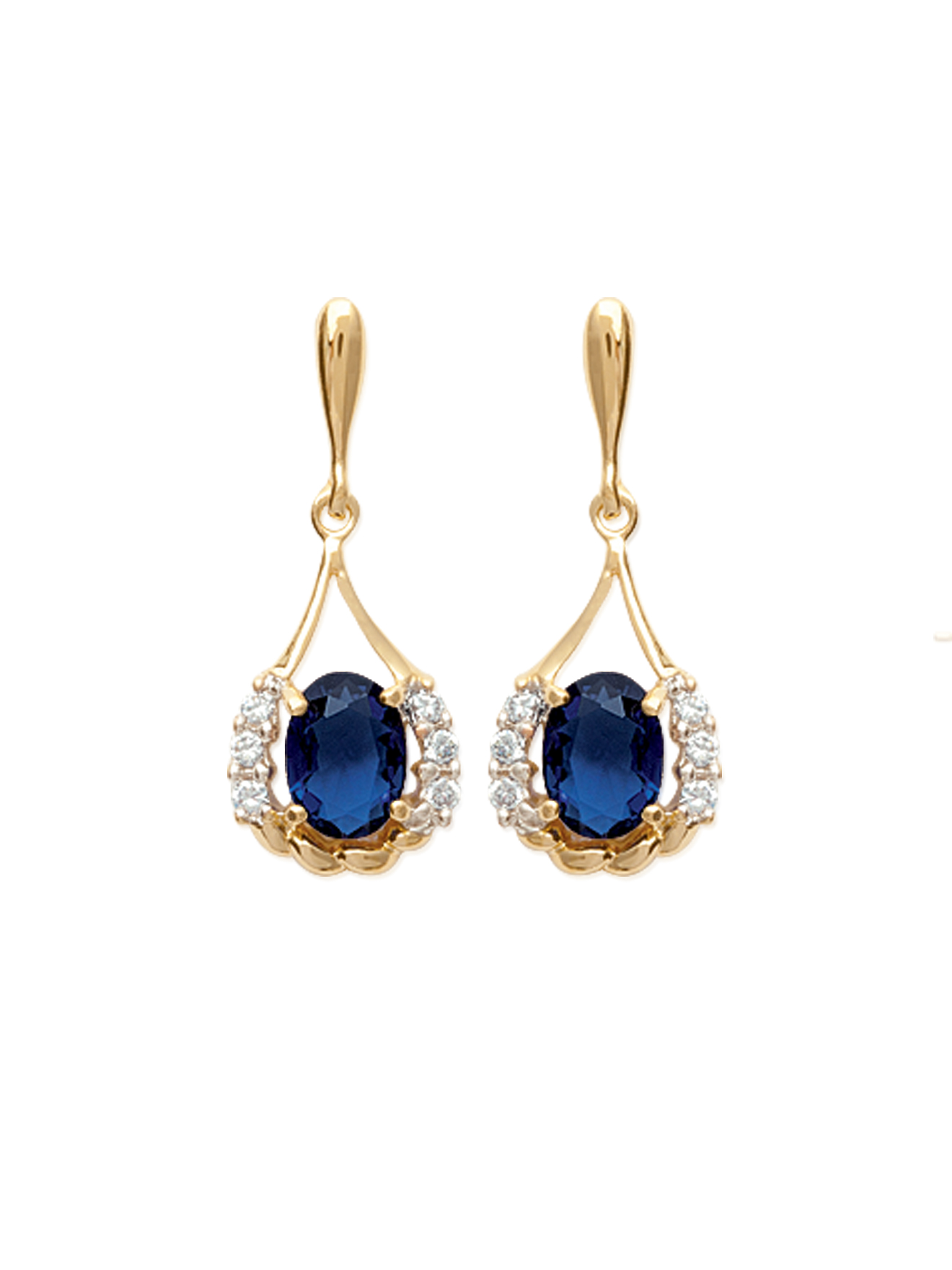 Boucles d'oreilles saphir véritable, DAXON