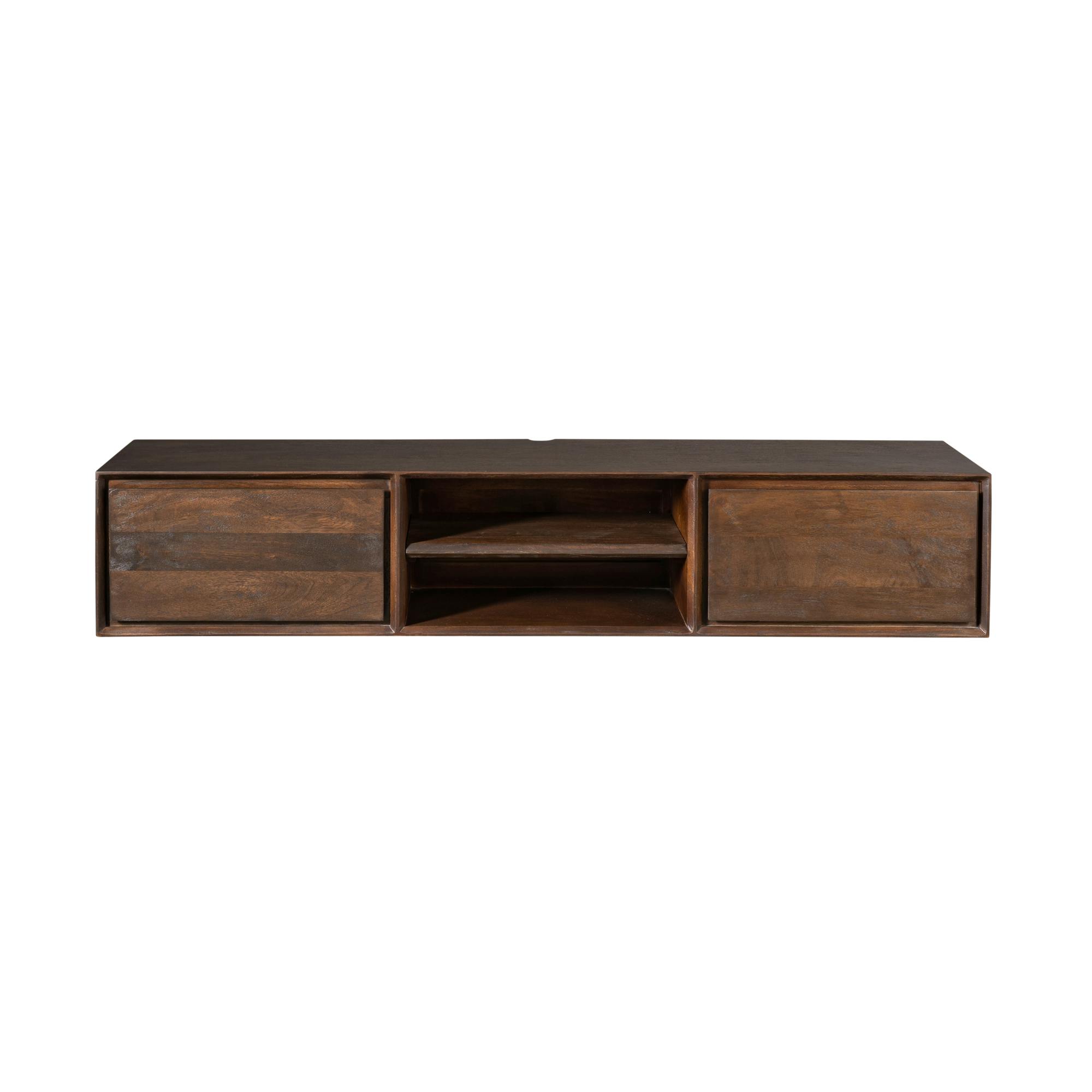 Meuble TV suspendu 2 tiroirs 160 cm AERA, PIER IMPORT