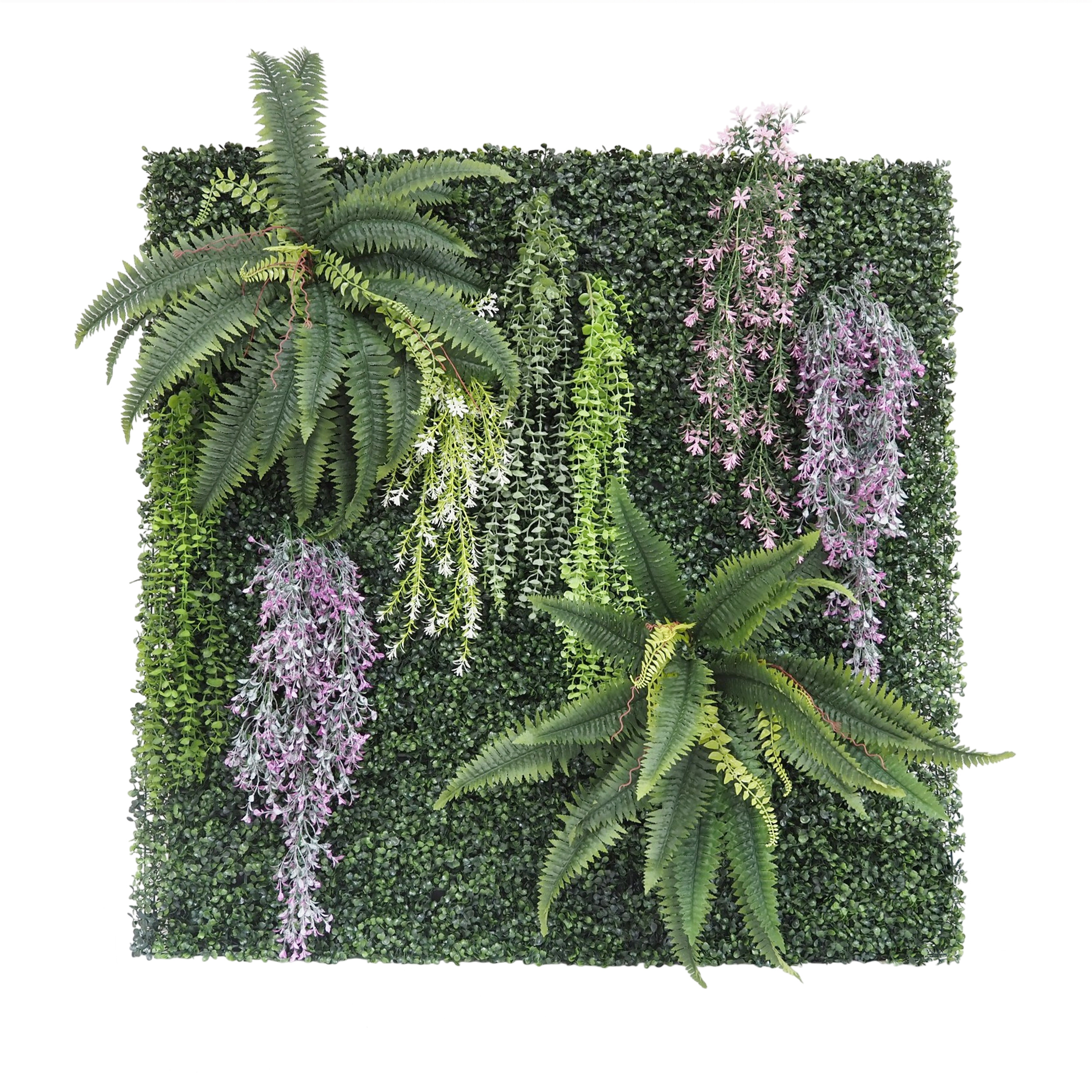 Mur végétal artificiel en kit DIY 120x120cm, LIGNE DECO