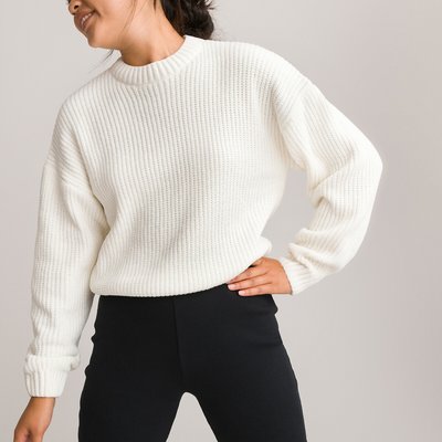 Pull col montant en grosse maille chenille LA REDOUTE COLLECTIONS