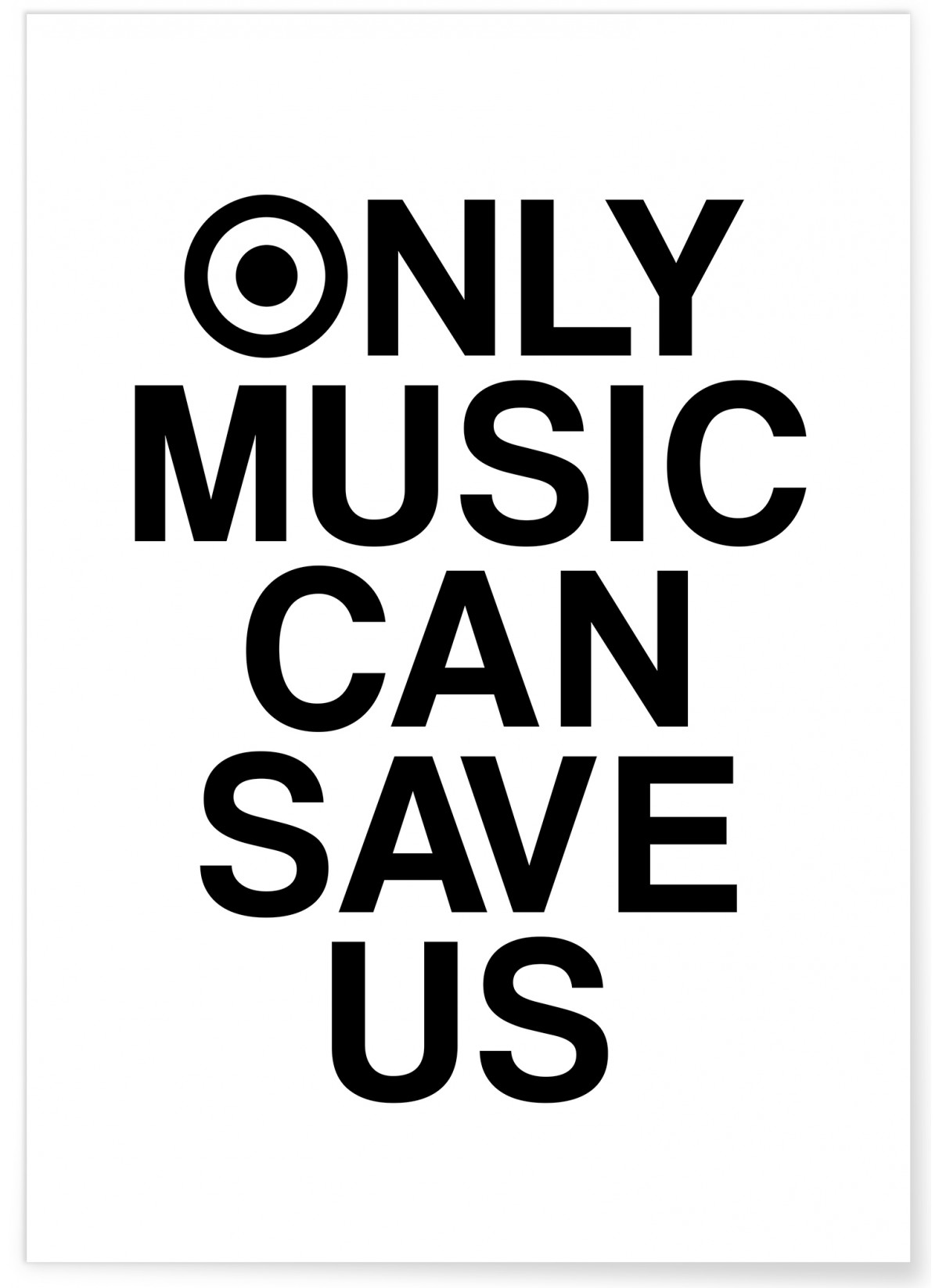 Poster 'Only Music can save us', L'AFFICHERIE
