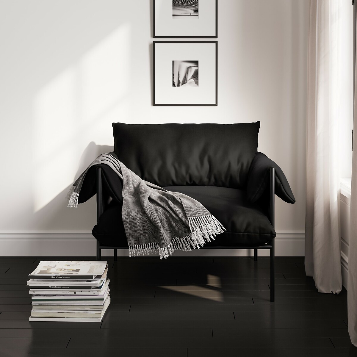 Onyx Minimalist Accent Armchair, SO'HOME