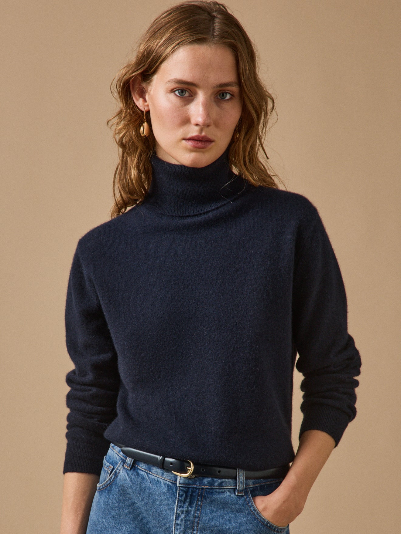 Pull col roulé - Collection Cachemire, CYRILLUS