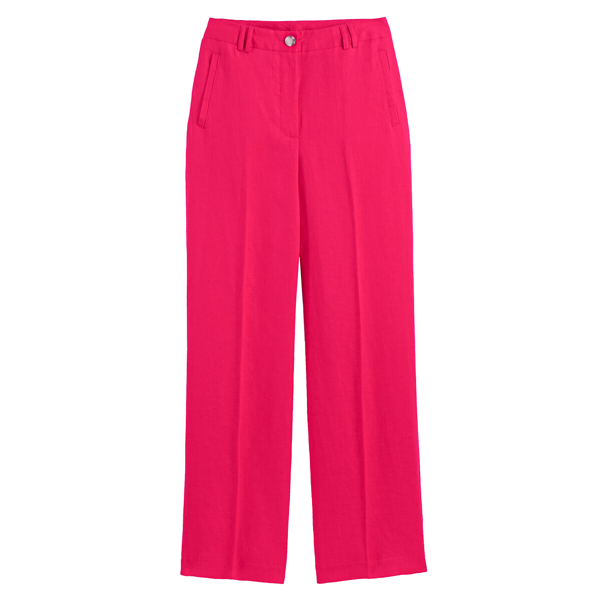 Pantalon large en lin La Redoute Collections La Redoute