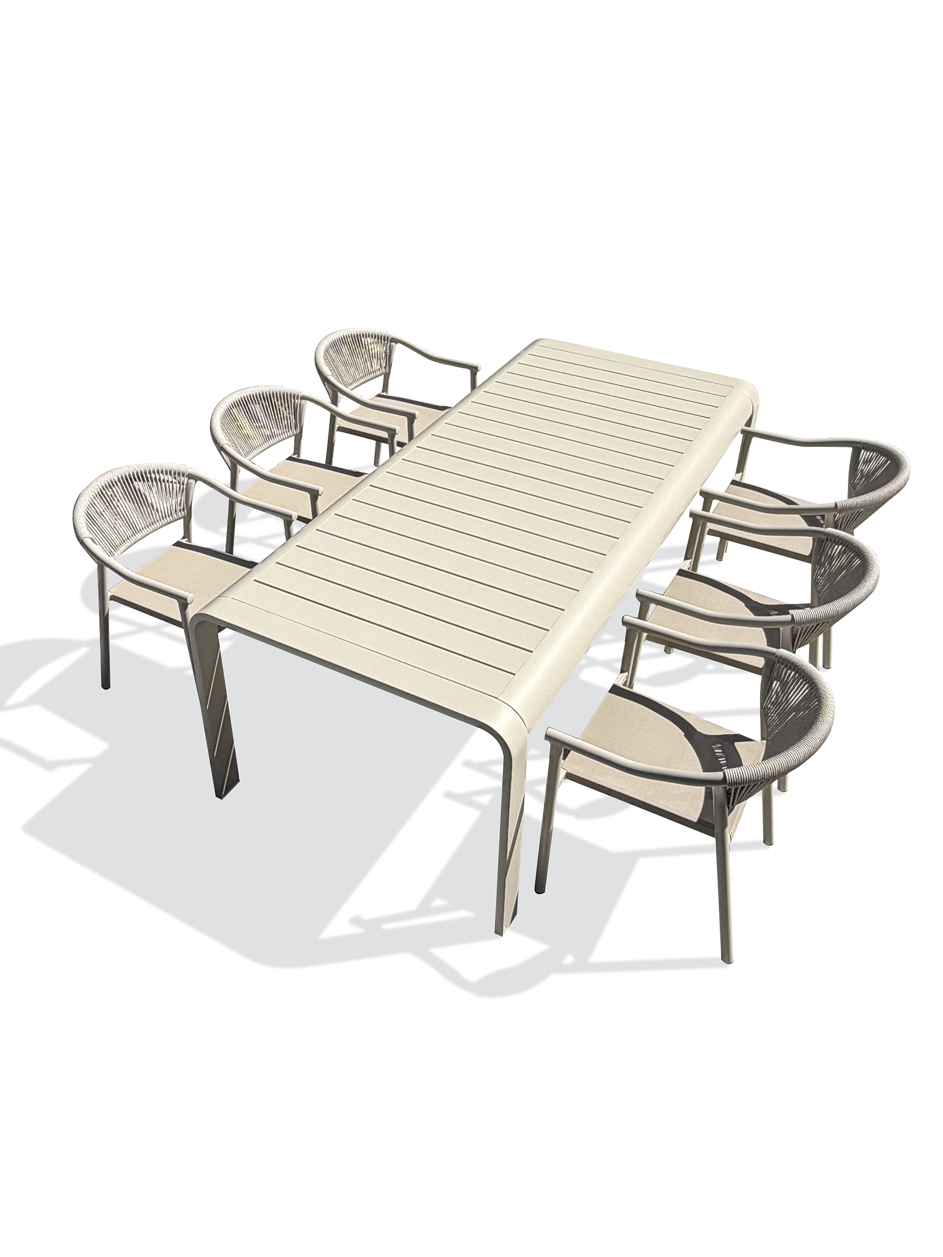 Ensemble repas de jardin en aluminium  HANOI, DCB GARDEN