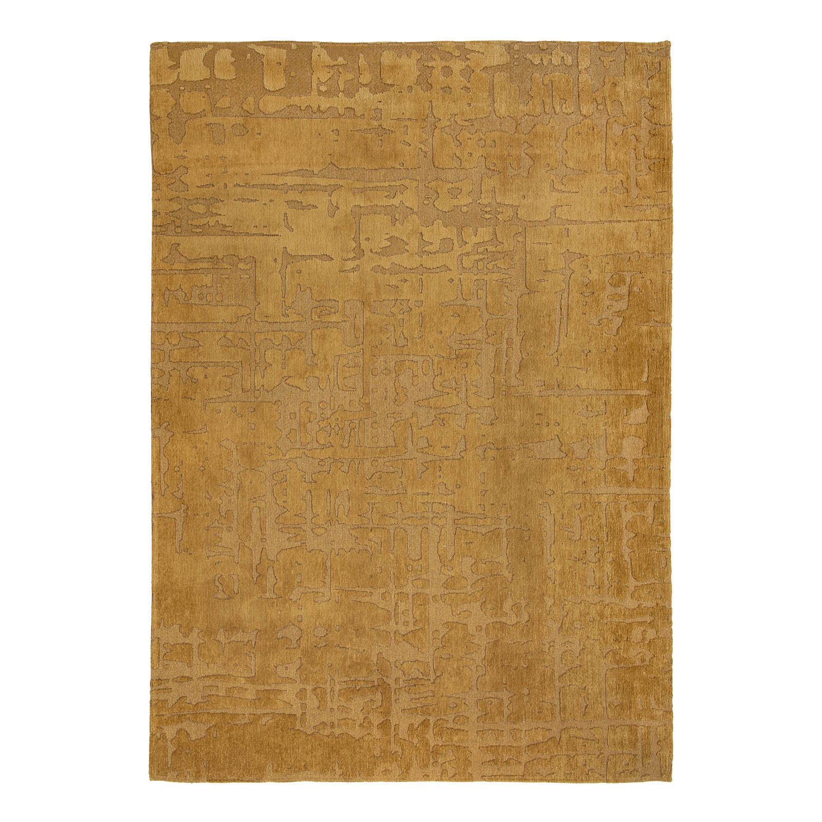 Tapis jaune tissé plat moderne BAOBAB - Louis de Poortere, NOVATREND