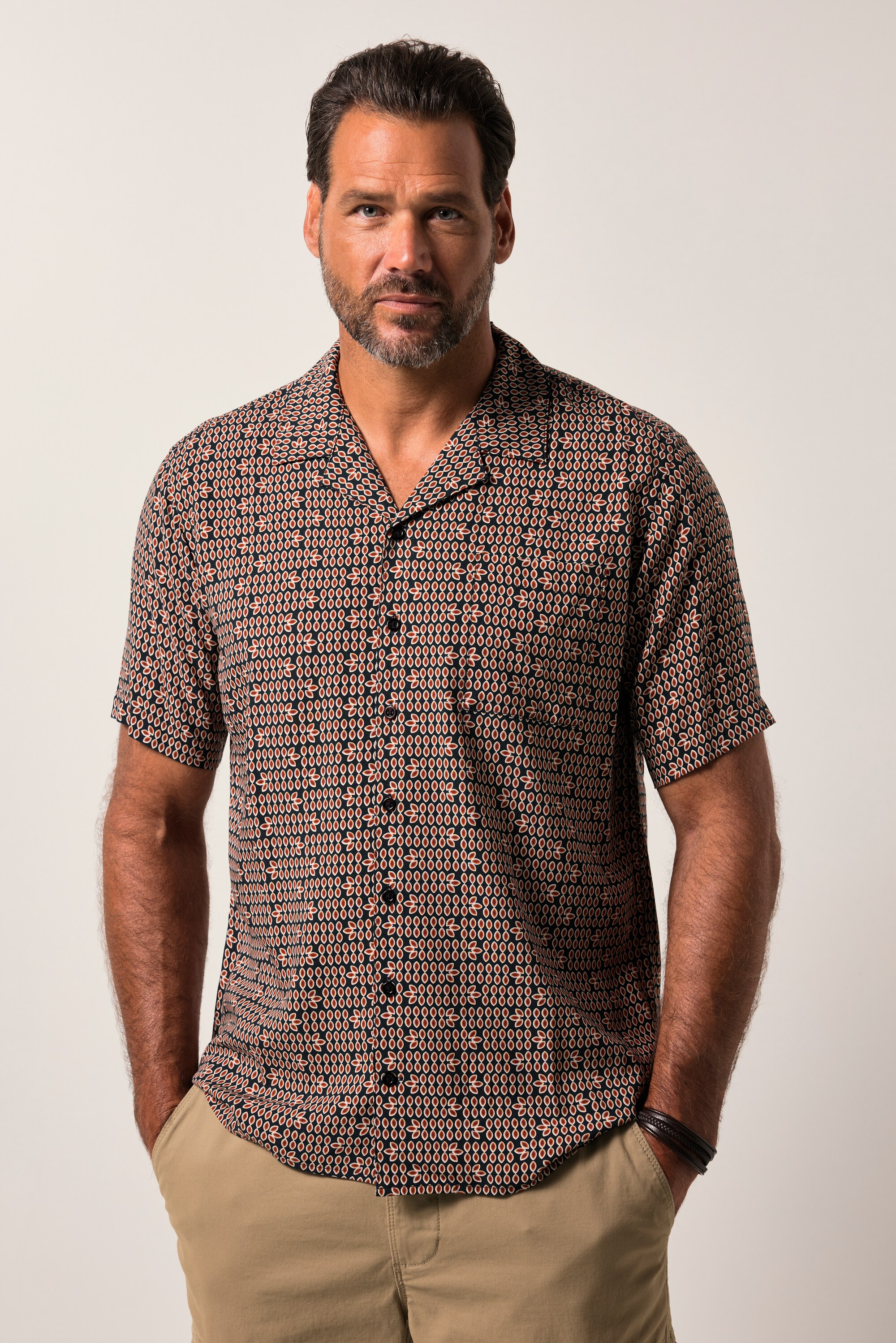 Chemise en viscose imprimé all-over, JP1880