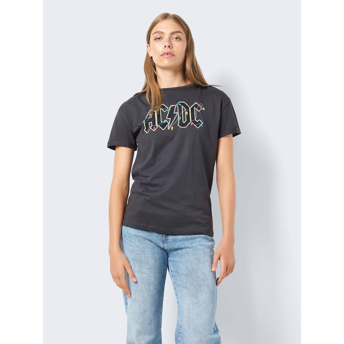 Image of ACDC Cotton T-Shirt with Short Sleeves