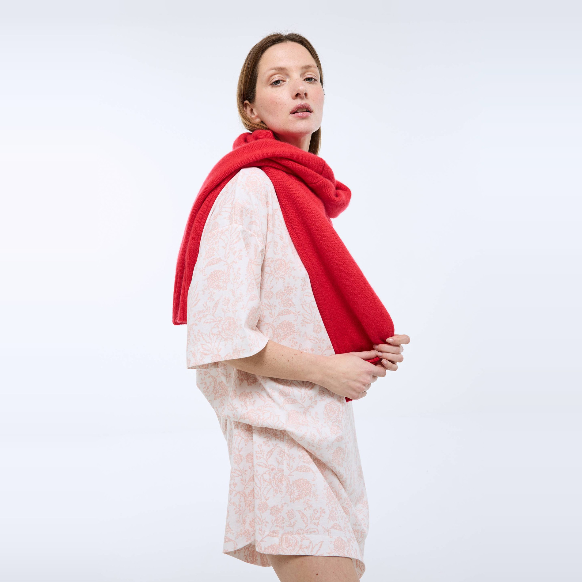 Chemise de nuit en coton BIO GOTS, MONOPRIX