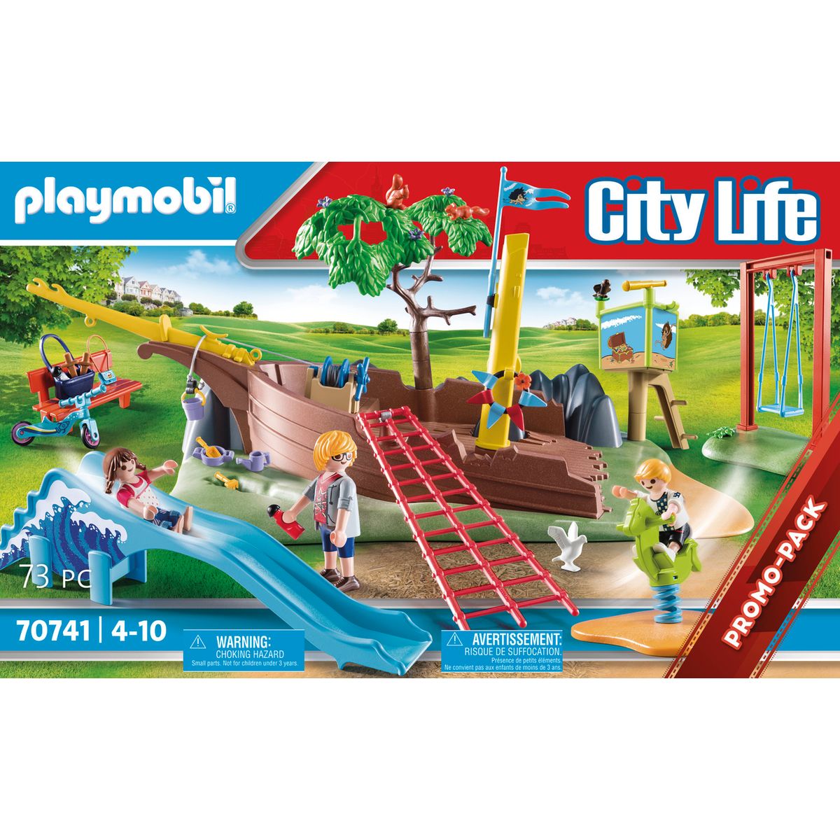 Parc de jeux pour enfants - PLAYMOBIL City Life - 70741 Playmobil : King  Jouet, Playmobil Playmobil - Jeux d'imitation & Mondes imaginaires
