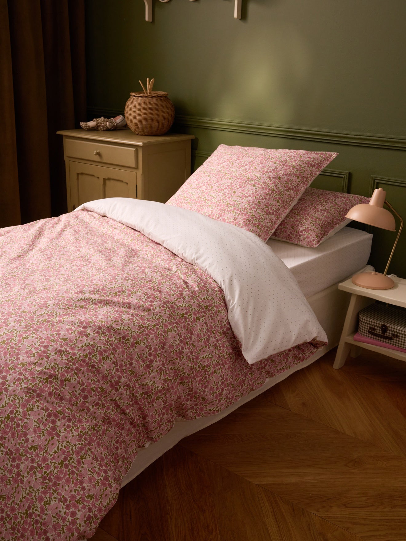 Housse de couette tissu Liberty "Poppy and Daisy", CYRILLUS