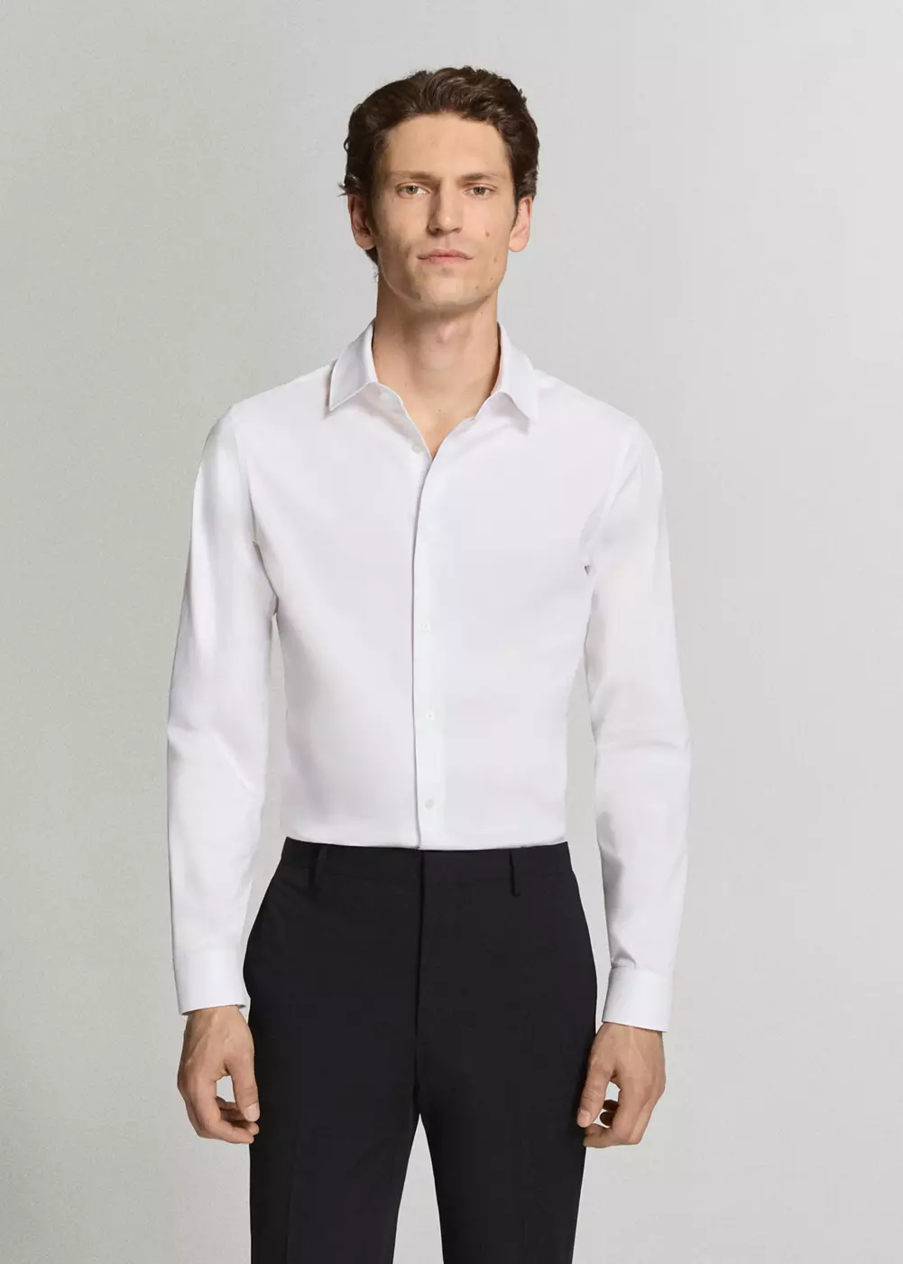 Chemise costume super slim fit coton stretch, MANGO MAN