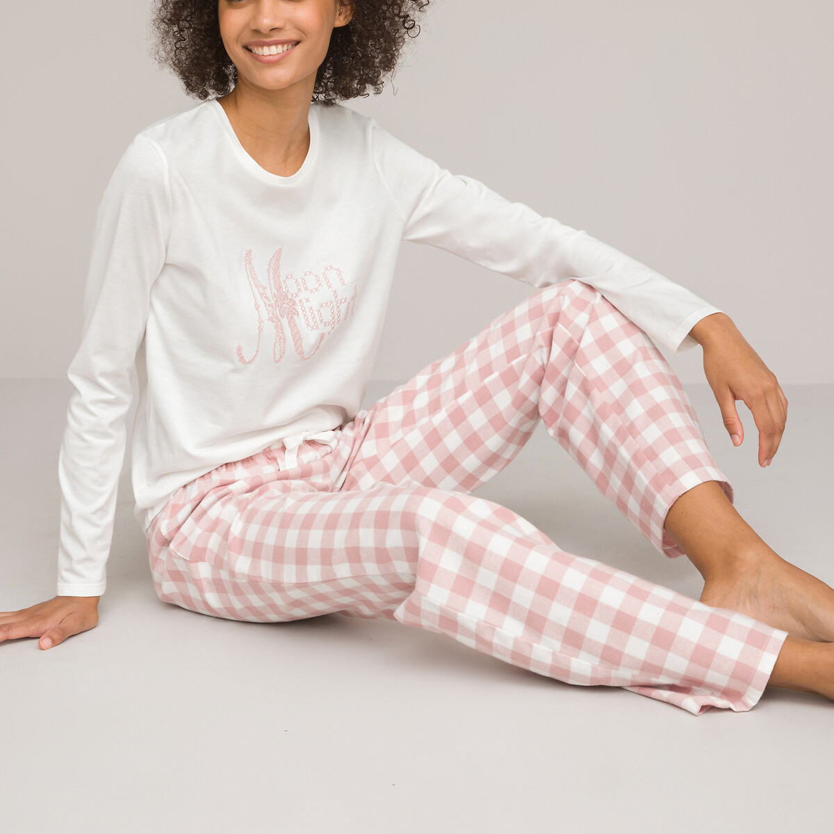 Kleding Dameskleding Pyjamas & Badjassen Pyjamashorts & Pyjamabroeken Dames pyjama top korte mouwen apart 