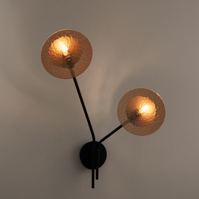 Wandlamp in ijzer en amberkleurig glas, Palma LA REDOUTE INTERIEURS