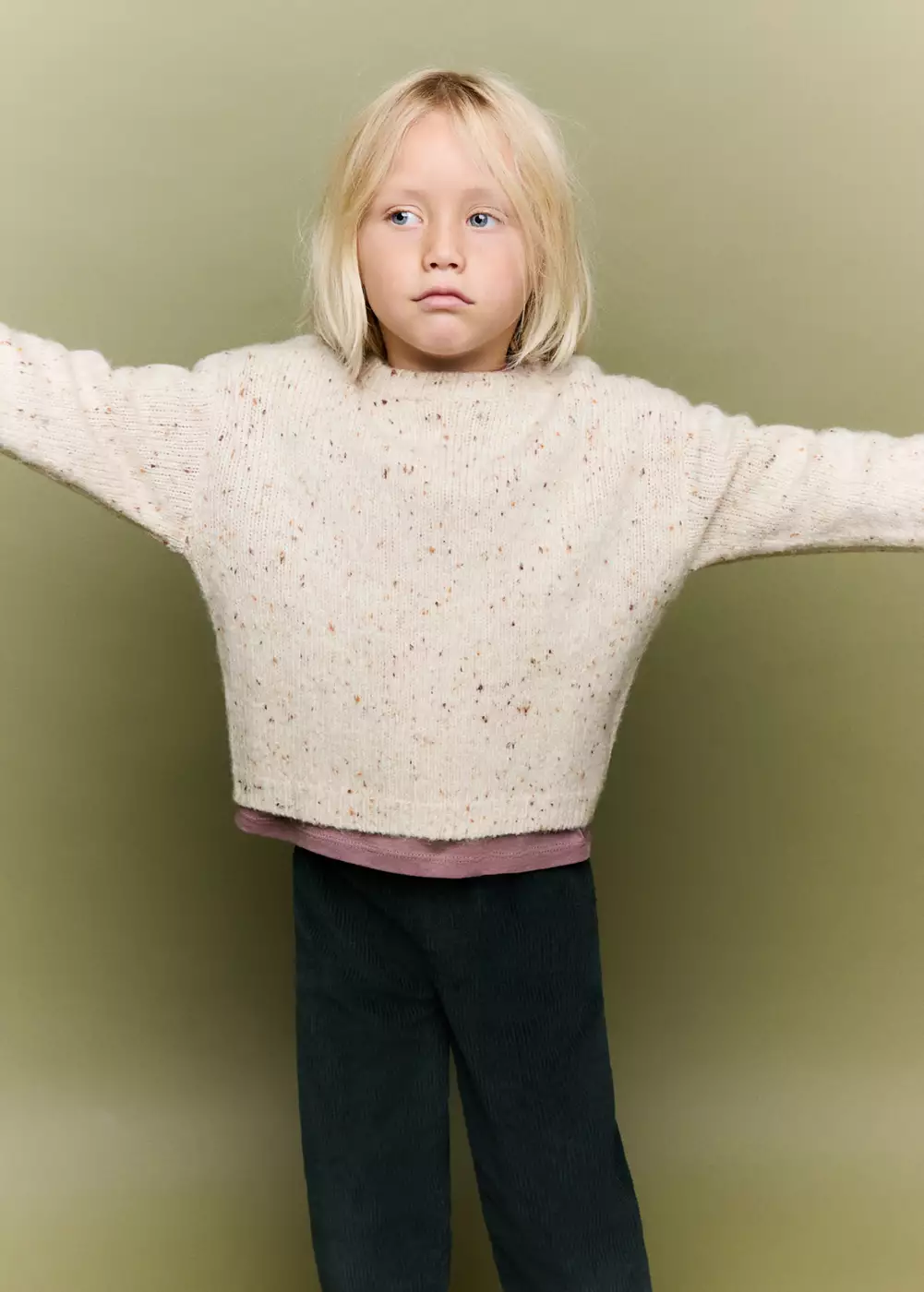 Pull-over maille imprimé, MANGO BABY