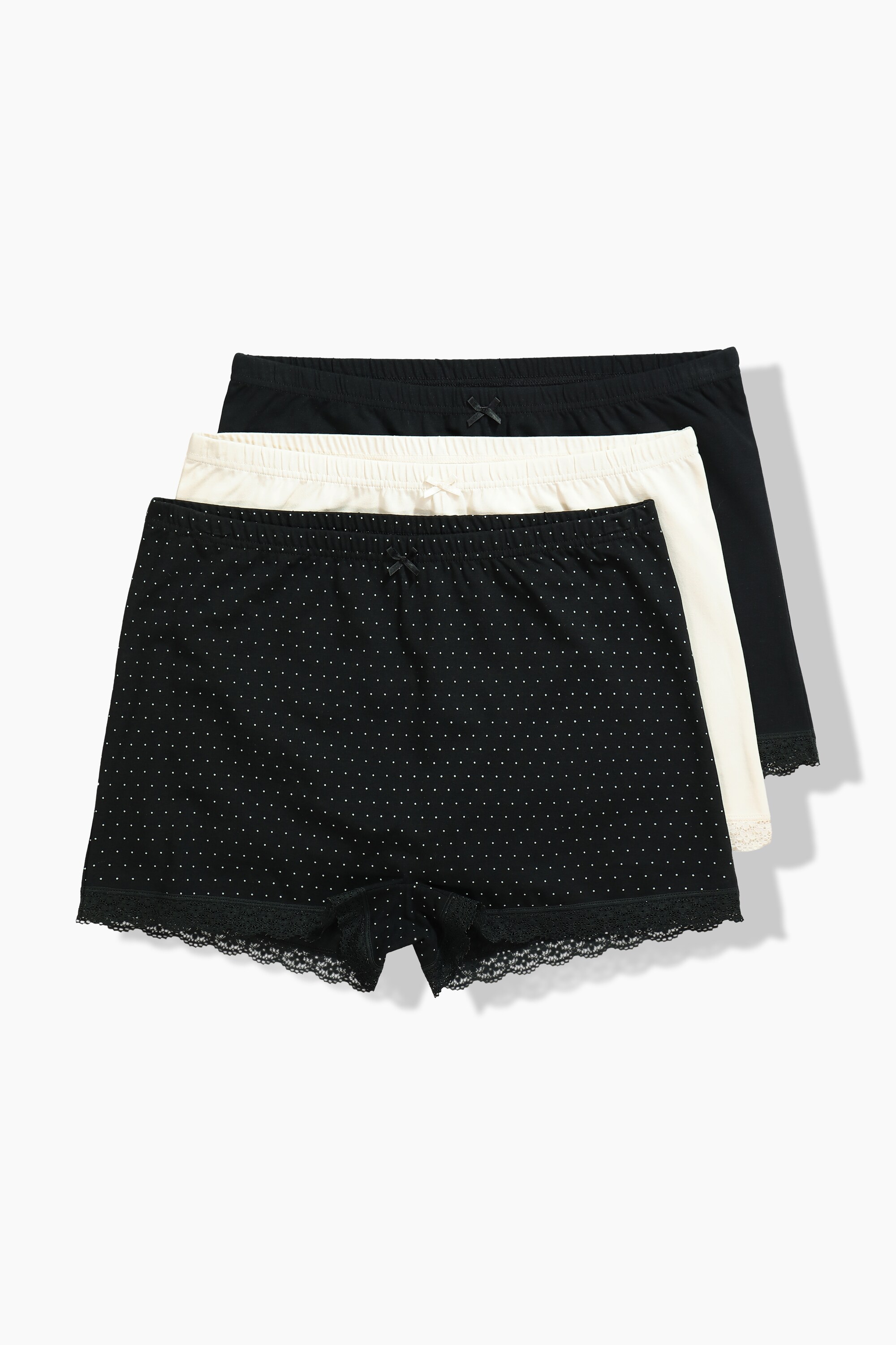 Lot de 3 shorties, pois/uni, ULLA POPKEN