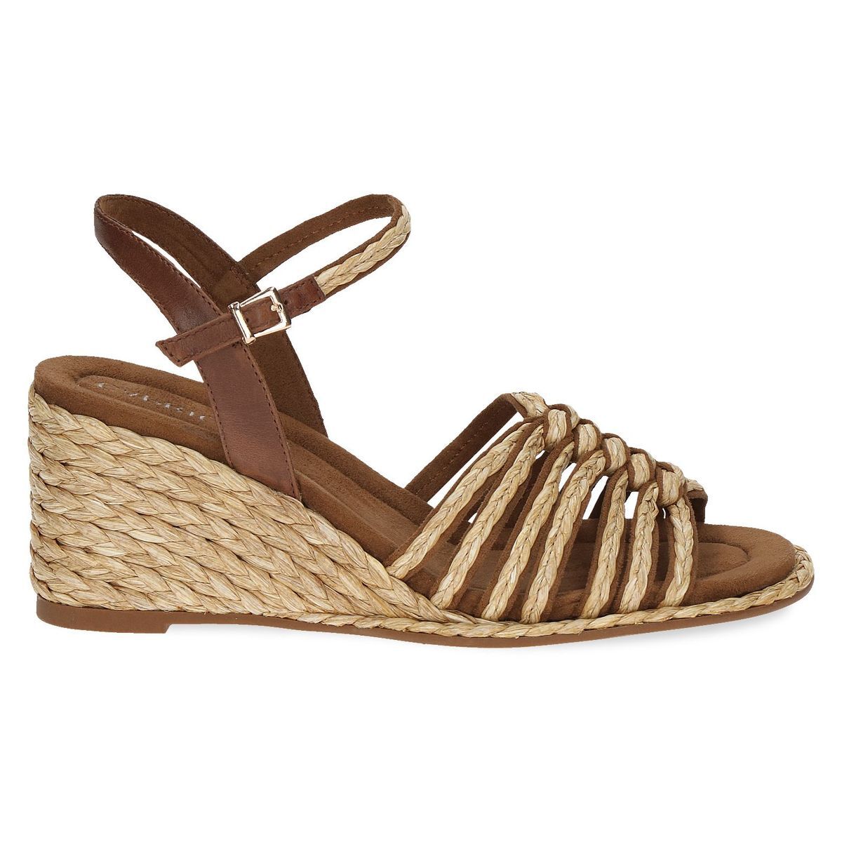 Sandale à talon en cuir, CAPRICE