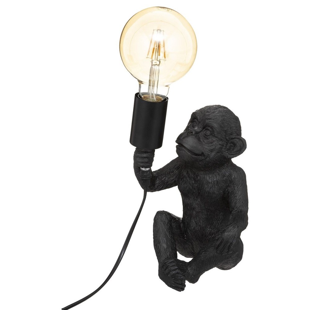 Lampe Singe Noir H24.5, ATMOSPHERA
