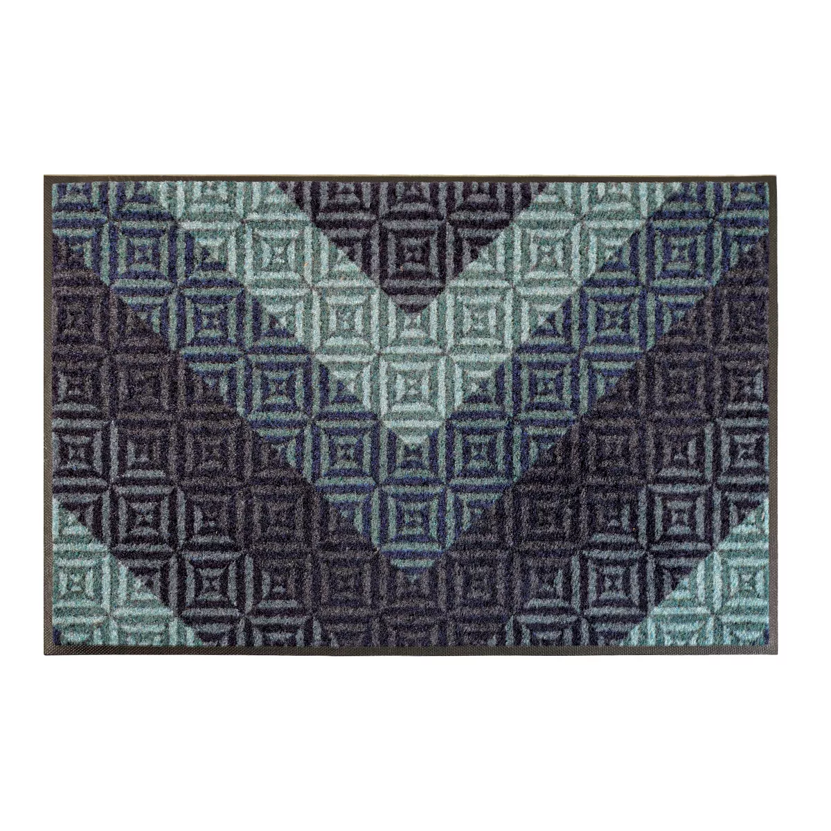 Tapis decor caoutchouc & nylon CHEVRONS, GARNIER THIEBAUT