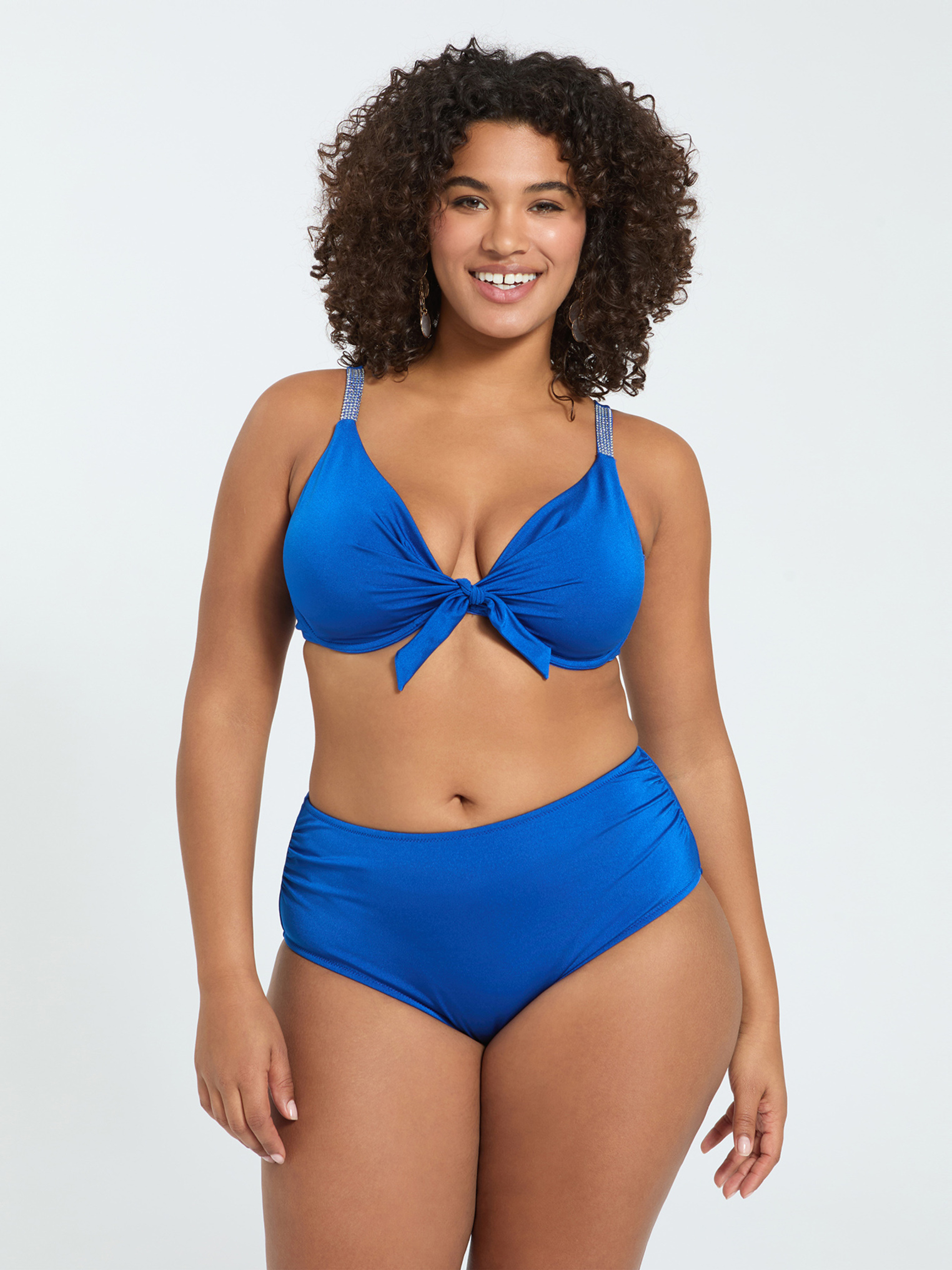 Bikini avec nœud et cristaux, FIORELLA RUBINO
