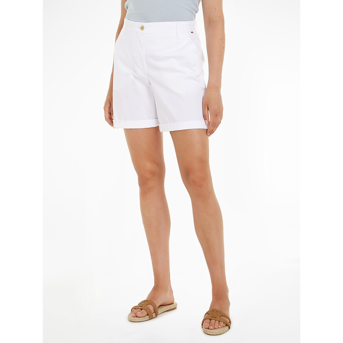 Bermuda Chino Shorts in Cotton Mix