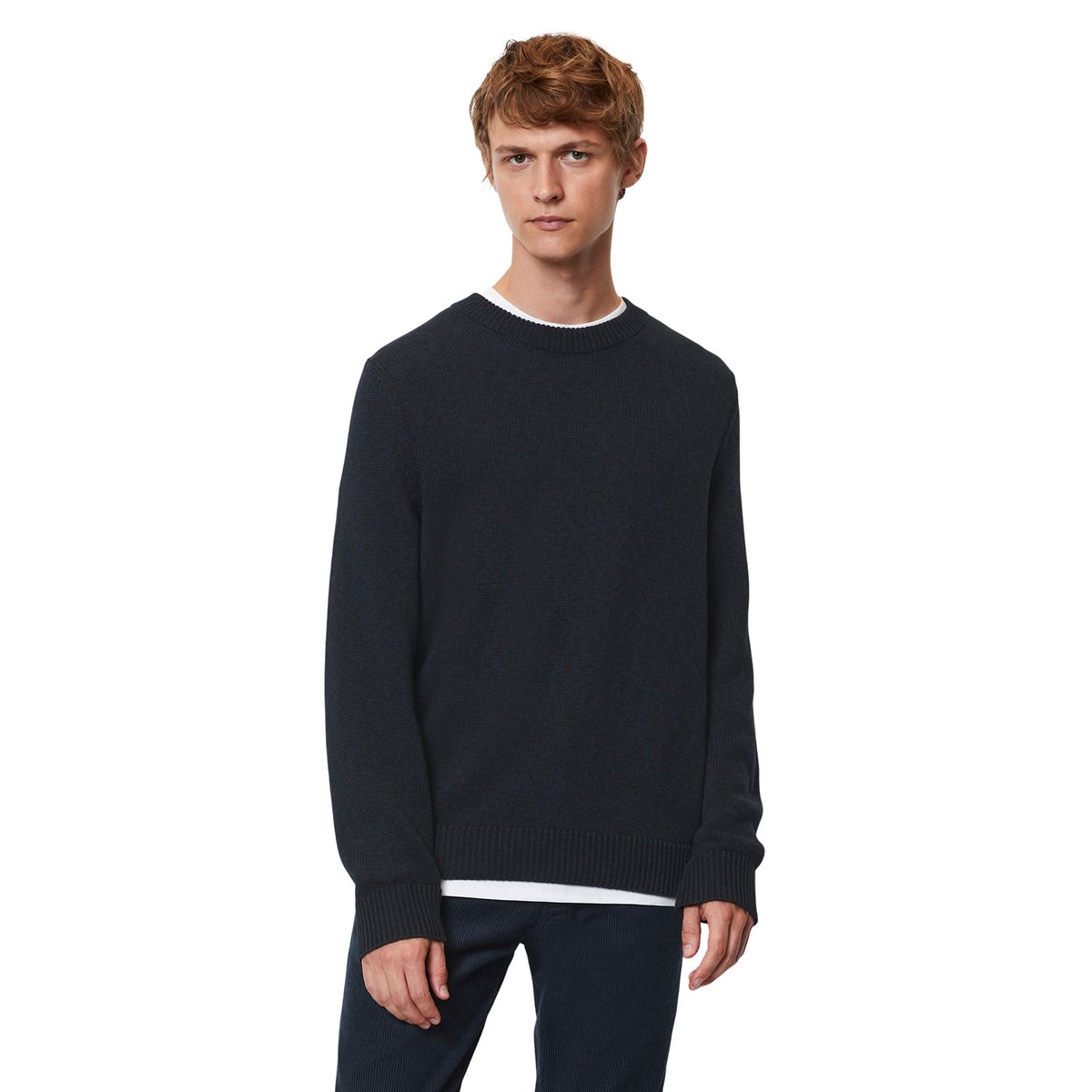 BOSS - T-shirt Oversized Fit en coton interlock avec poche en peluche