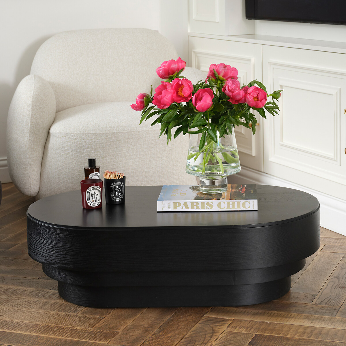 Vittoria Oval Wood Coffee Table, ÉDITÉ