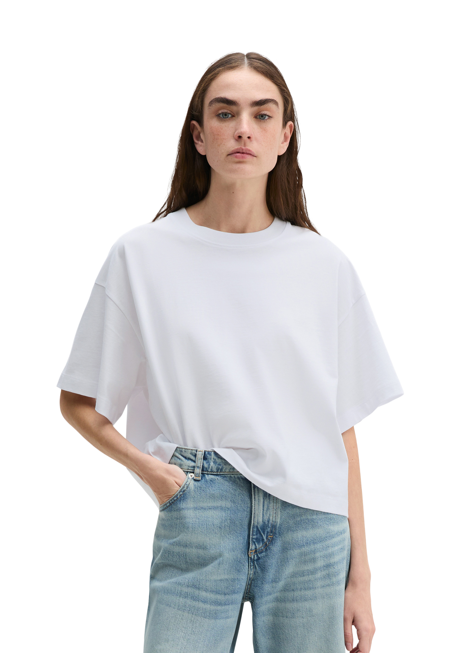 T-shirt relaxed en single jersey doux, MARC O'POLO