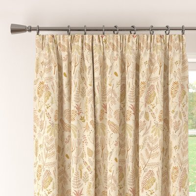 Flora and Fauna Tapestry Spice Blackout Pencil Pleat Pair of Curtains SO'HOME